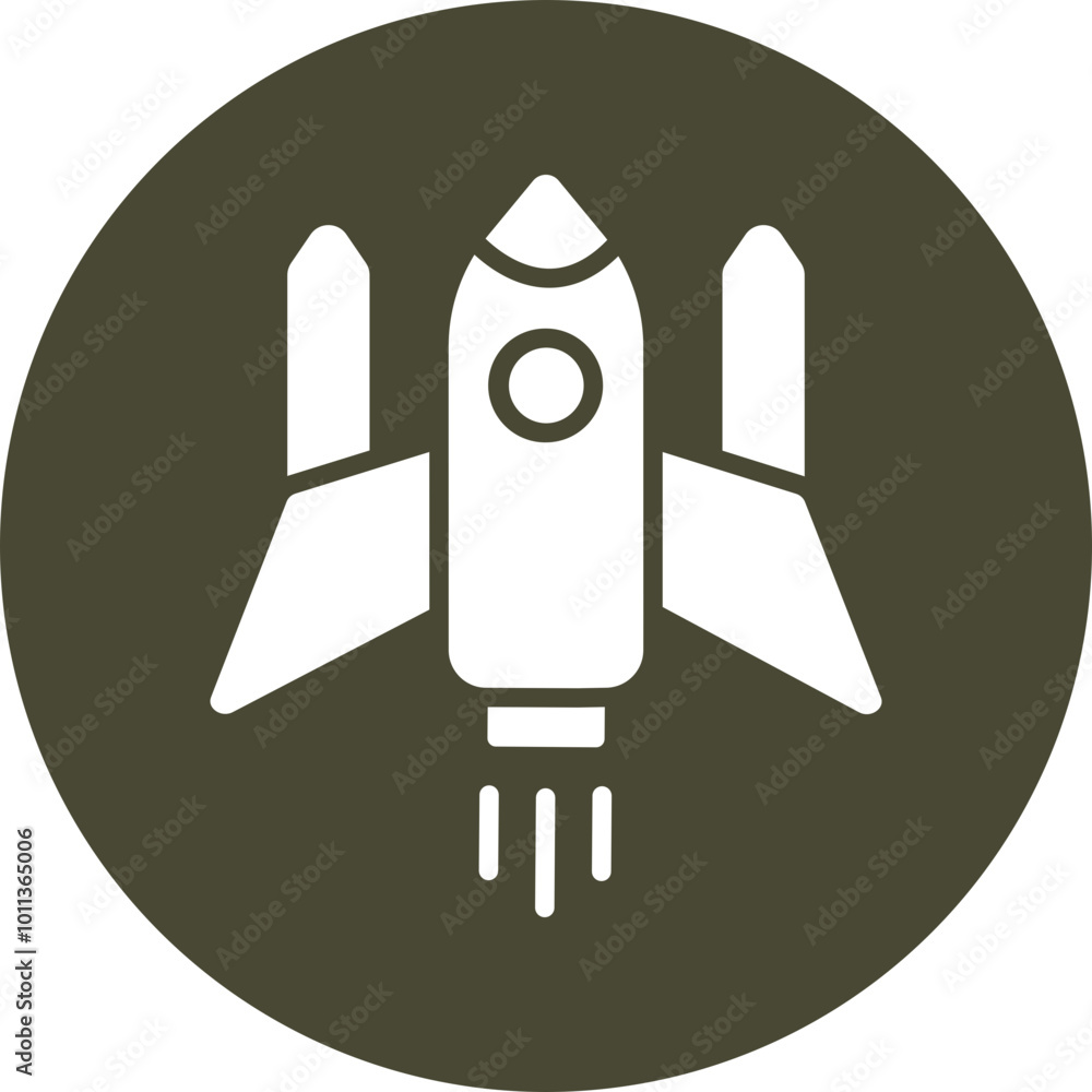 Obraz premium Spaceship Icon Design