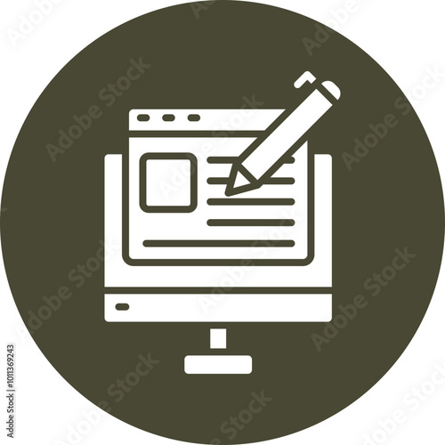 Blogging Icon Design