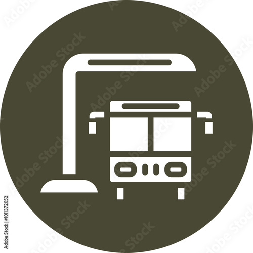 Bus Station Icon Design
