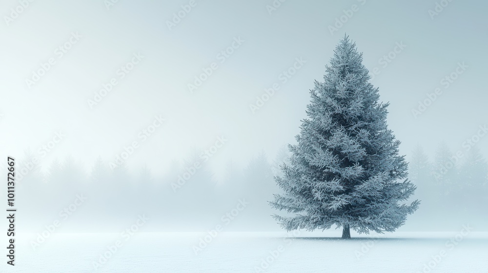Obraz premium Frosty Pine