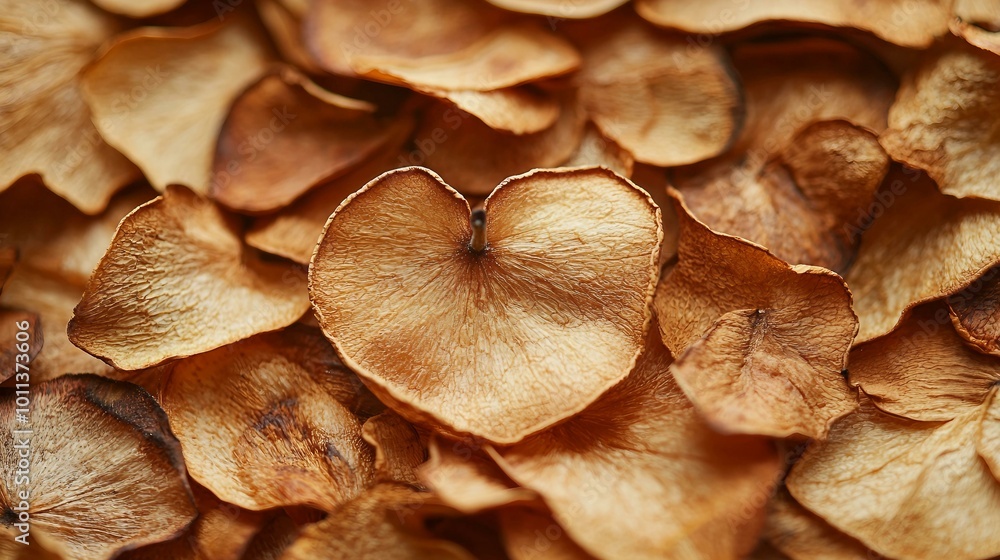 Close-Up of Dried Apple Slices: A Natural and Healthy Snack Alternative Close-Up of Dried Apple Slices: A Natural and Healthy Snack Alternative
