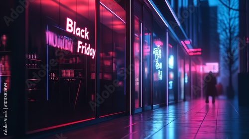 An elegant hotel exterior with an illuminated 
