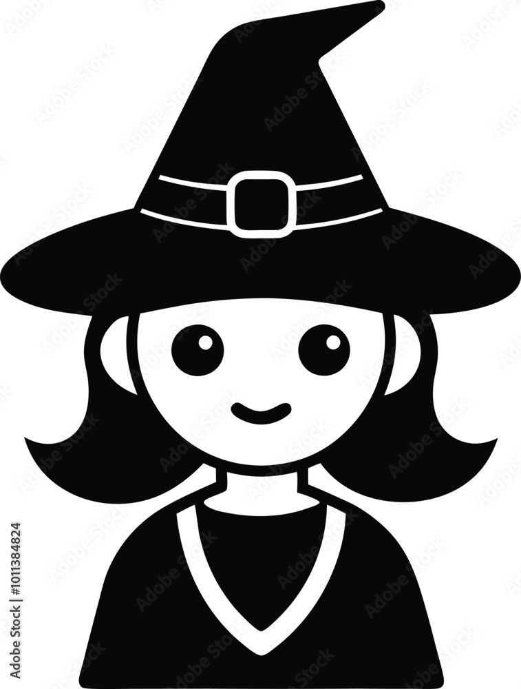 Halloween witch silhouette vector Halloween witch silhouette vector