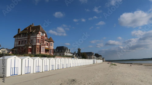 Quadro su tela Le Crotoy, ville de la baie de Somme, en Picardie / Hauts-de-France, paysage de