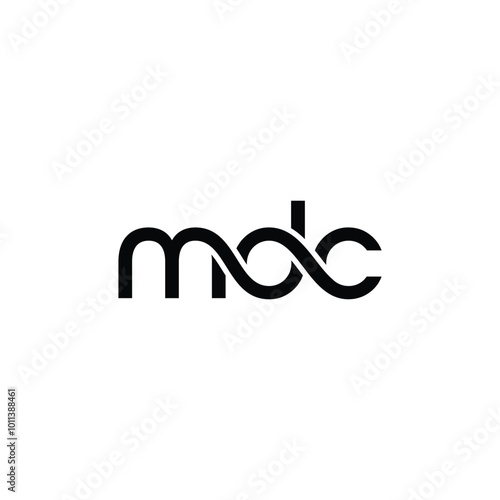 Tableau sur toile mdc original monogram logo design