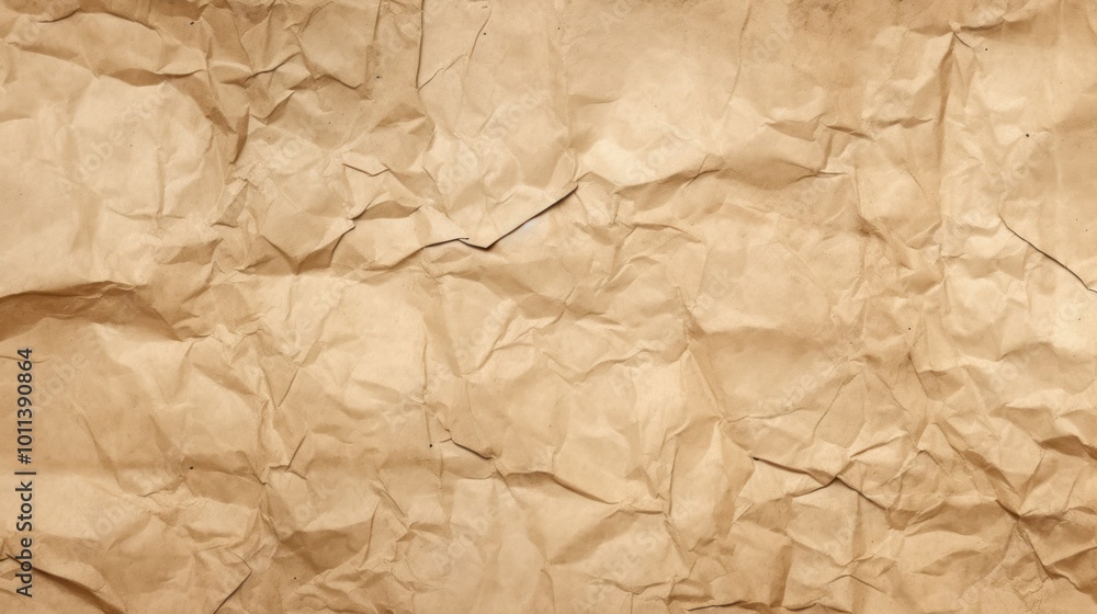 Crumpled Brown Paper Texture Crumpled Brown Paper Texture