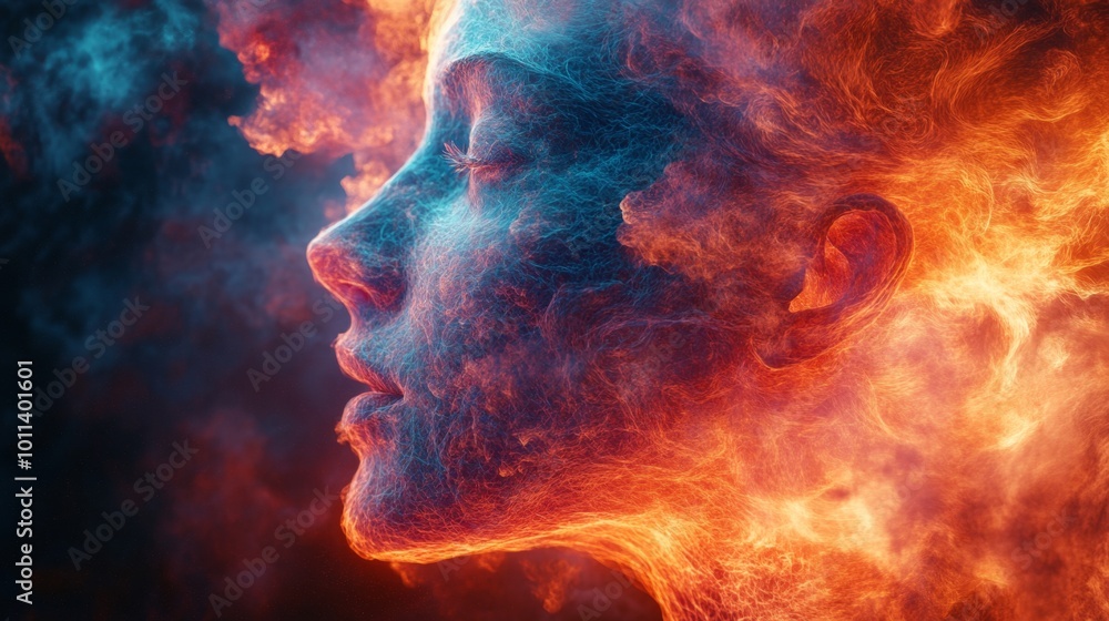 Fire and Ice Face. Fire and Ice Face.