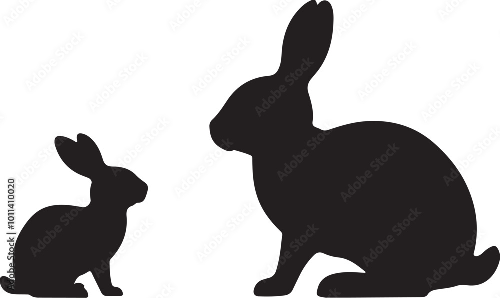 Obraz premium rabbit vector illustration design,awesome rabbit svg,rabbit high resolution printable artwork