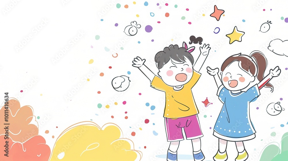 Children's Day Simple Hand Drawn Background - a charming and festive visual. The simple hand drawn backdrop for Children's Day is full of joy and creativity Children's Day Simple Hand Drawn Background - a charming and festive visual. The simple hand drawn backdrop for Children's Day is full of joy and creativity