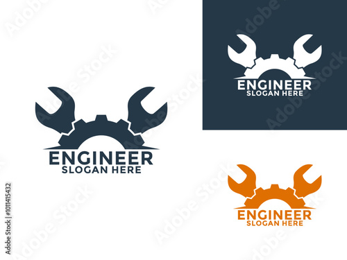 Engineer Logo Design Vector, Engineering and Construction Building Logo Icon Design Template