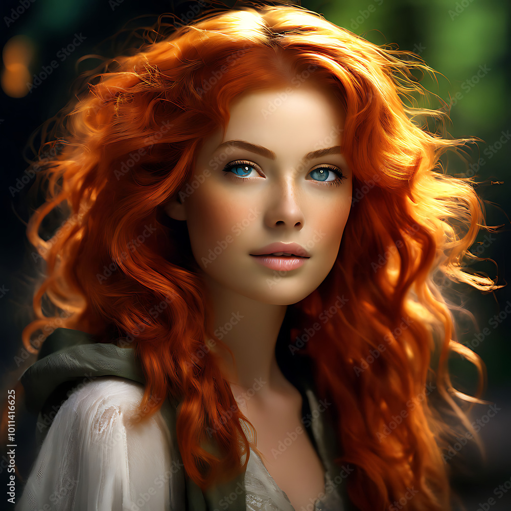 portrait of a woman with hair portrait of a woman with hair