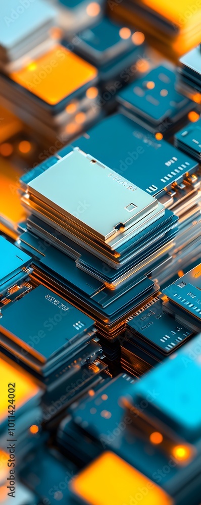 Abstract Stacked Circuit Boards. Abstract Stacked Circuit Boards.