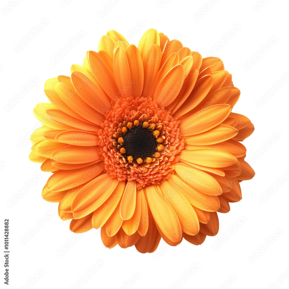 Vibrant orange gerbera daisy blossom Vibrant orange gerbera daisy blossom