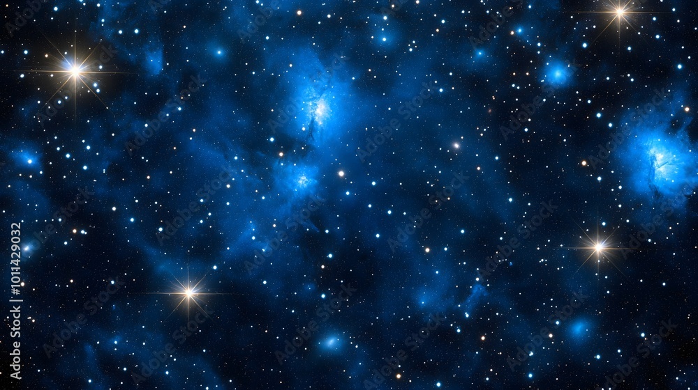 Fototapeta premium Cosmic Nebula with Stars