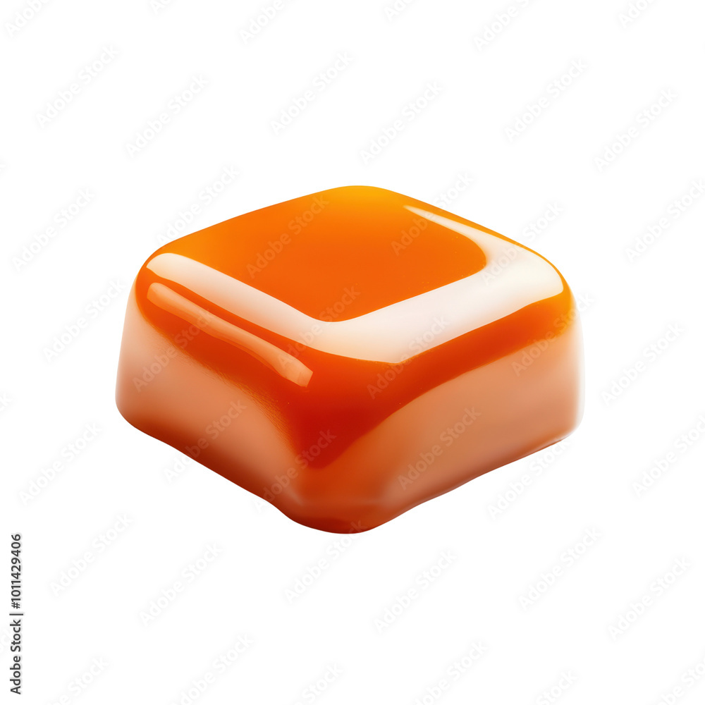 Glossy orange soap bar with a smooth finish Glossy orange soap bar with a smooth finish