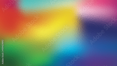 Abstract background with a vivid rainbow holographic foil texture, glass effect. Vector illustration