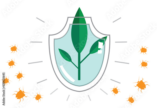 Pesticide or Anti Repellent Icons for forestry or agriculture