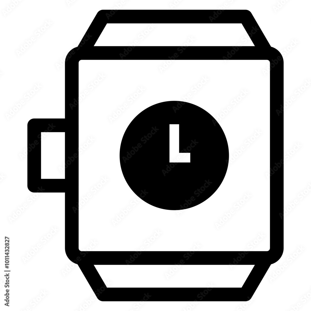 Smartwatch Loading Icon. Simple Digital Clock Vector Illustration. Smartwatch Loading Icon. Simple Digital Clock Vector Illustration.