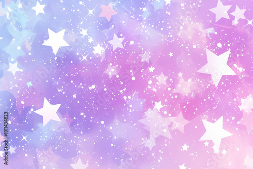 Wallpaper Mural キラキラ輝く星の夢かわいい背景 Torontodigital.ca