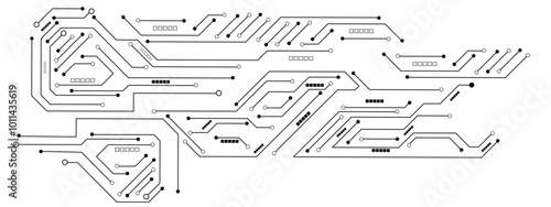 High-tech technology background. Circuit board, Abstract modern digital science technology futuristic circuit board.