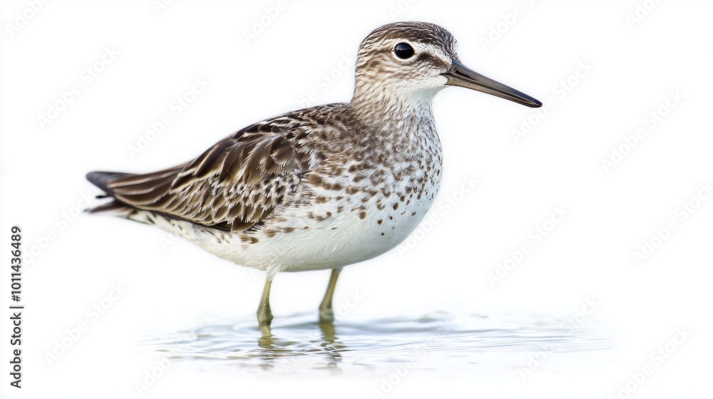 white-rumped sandpiper stands gracefully near the water's edge, its striking gray and white feathers glistening under soft light, embodying serenity in nature. white-rumped sandpiper stands gracefully near the water's edge, its striking gray and white feathers glistening under soft light, embodying serenity in nature.