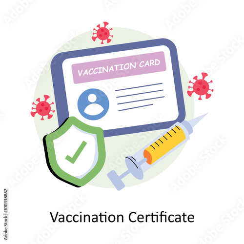 Vaccination Certificate EPS 10 File
