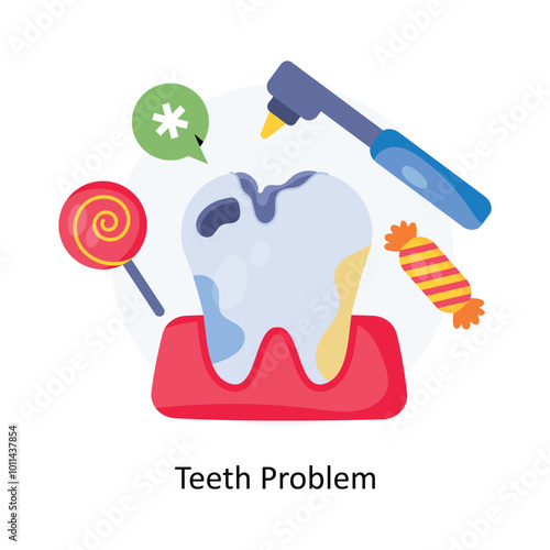 Teeth Problem EPS 10 File