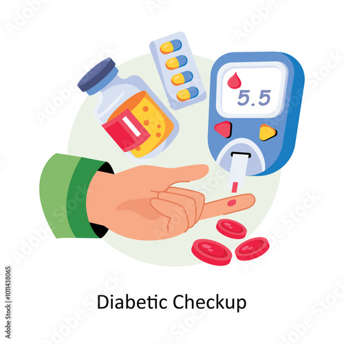Diabetic Checkup EPS 10 File