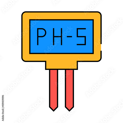 ph meter measuring equipment line icon vector. ph meter measuring equipment sign. isolated symbol illustration