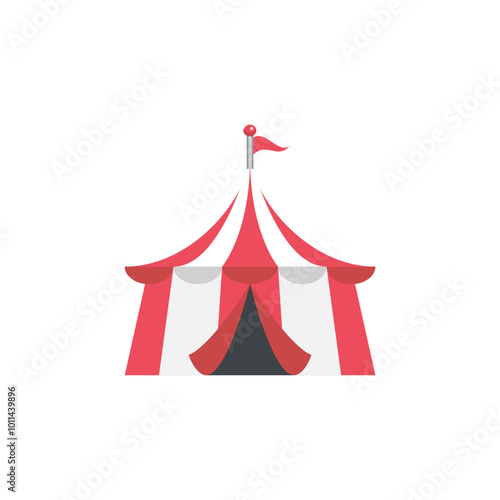 Circus tent icon. Vector illustration design.