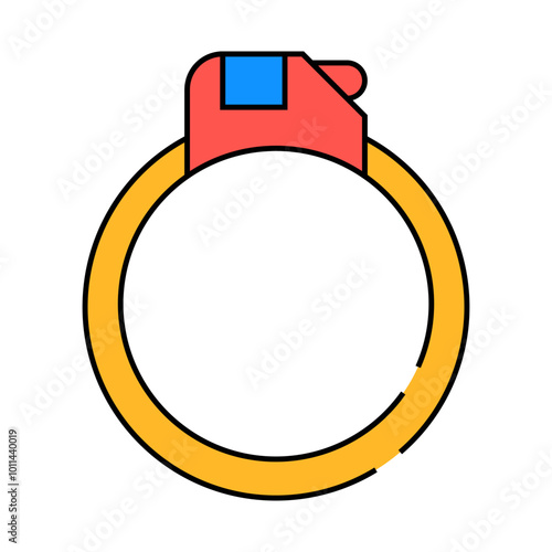 circometer measuring equipment line icon vector. circometer measuring equipment sign. isolated symbol illustration