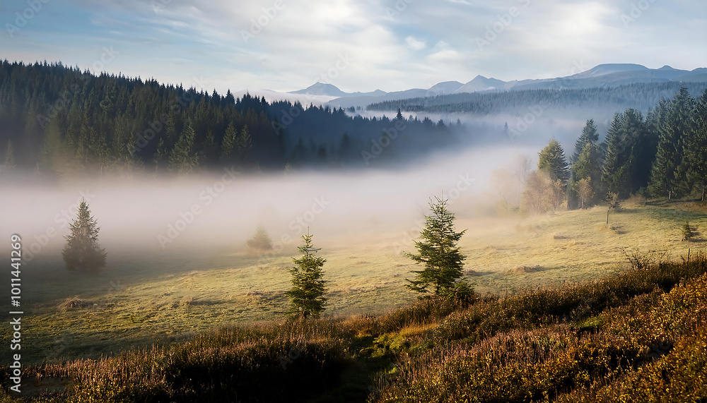 Obraz premium fog in nature