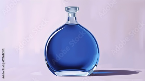 Modern Liquor Bottle, Oval Design