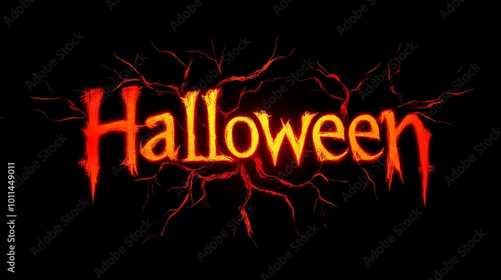 A fiery Halloween text graphic, perfect for spooky season. A fiery Halloween text graphic, perfect for spooky season.