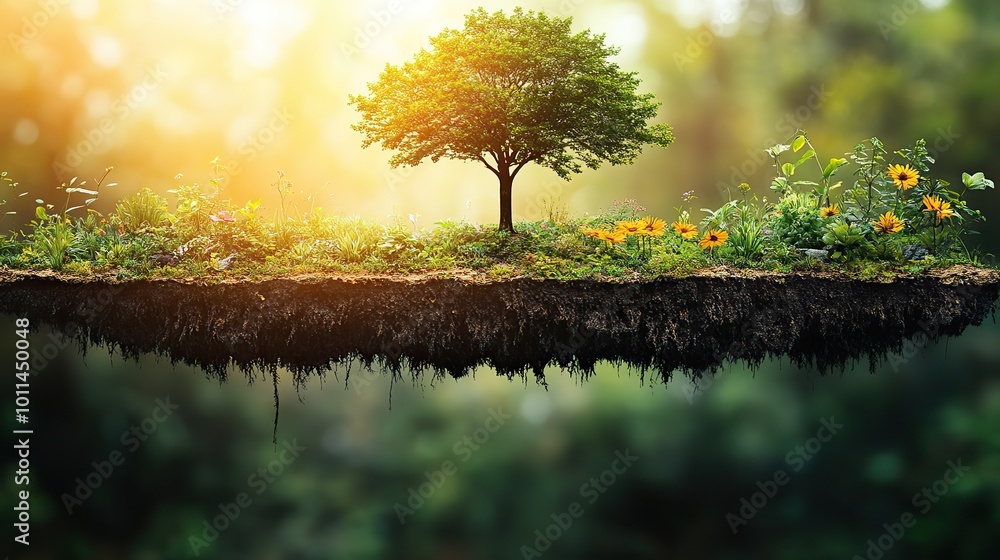 an illustration depicting the concept of carbon dioxide co2 emissions balancing with nature for achieving net zero carbon footprint target symbolizing environmental sustainability an illustration depicting the concept of carbon dioxide co2 emissions balancing with nature for achieving net zero carbon footprint target symbolizing environmental sustainability