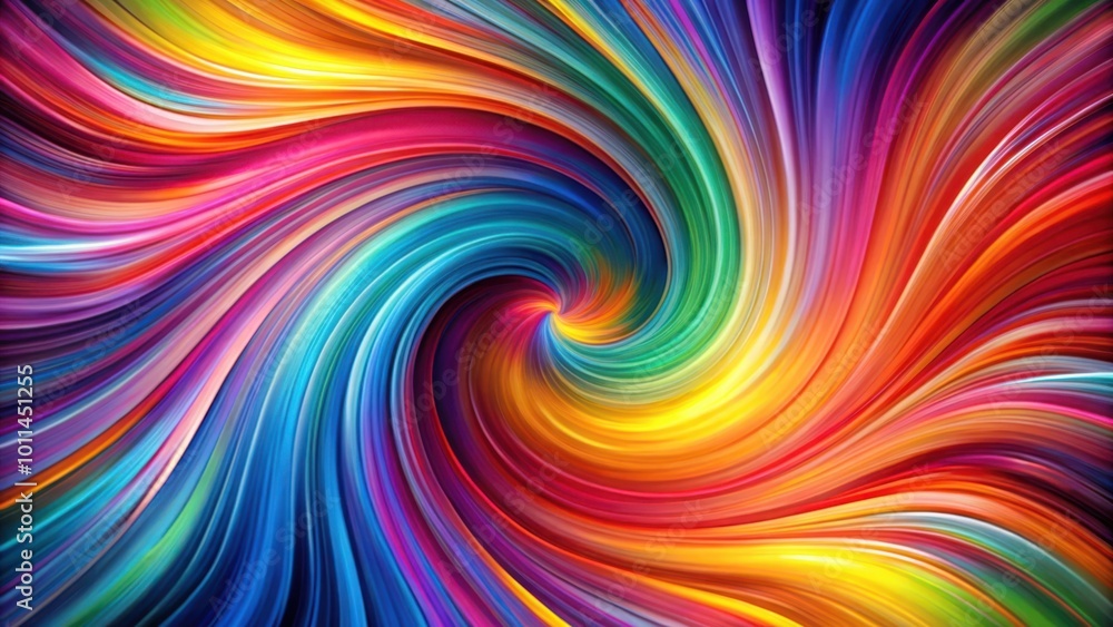 Abstract Swirling Rainbow of Vibrant Hues, A Symphony of Colors Dancing in a Spiraling Motion Abstract Swirling Rainbow of Vibrant Hues, A Symphony of Colors Dancing in a Spiraling Motion
