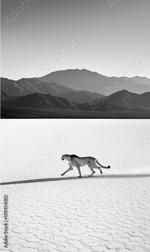 A black-and-white photograp...