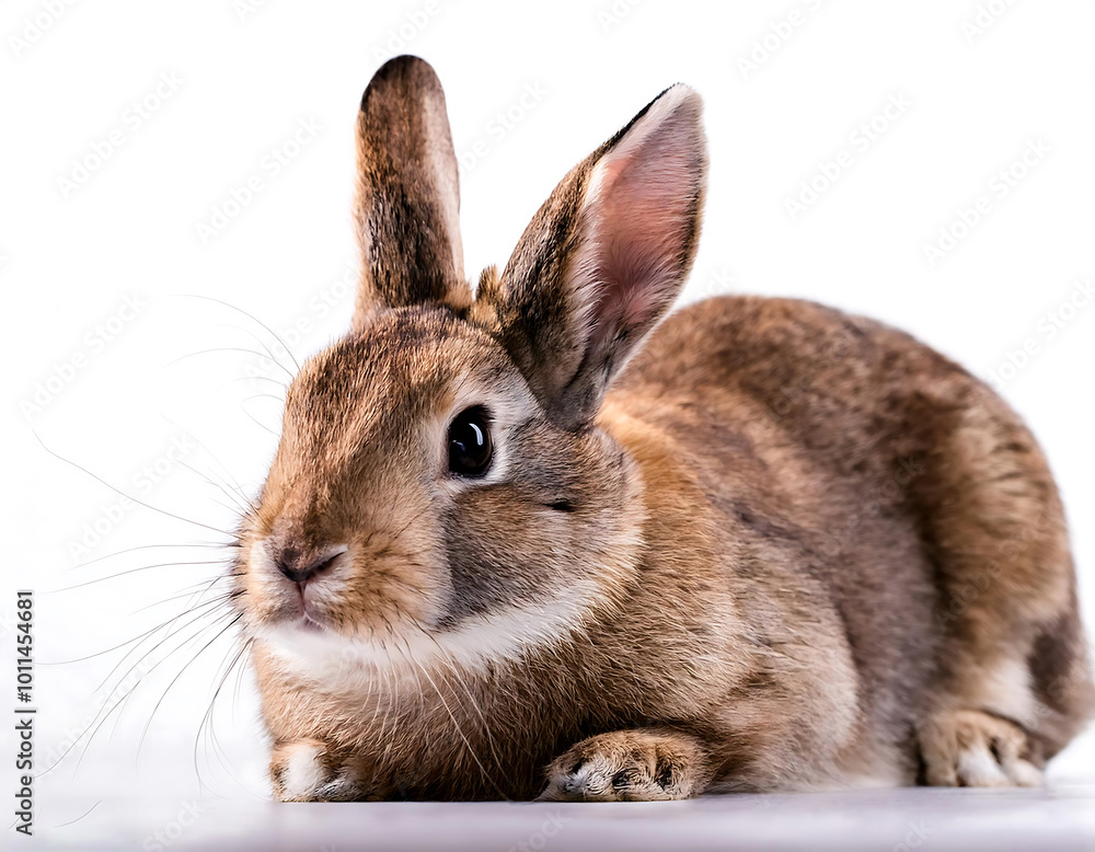 Obraz premium rabbit on white