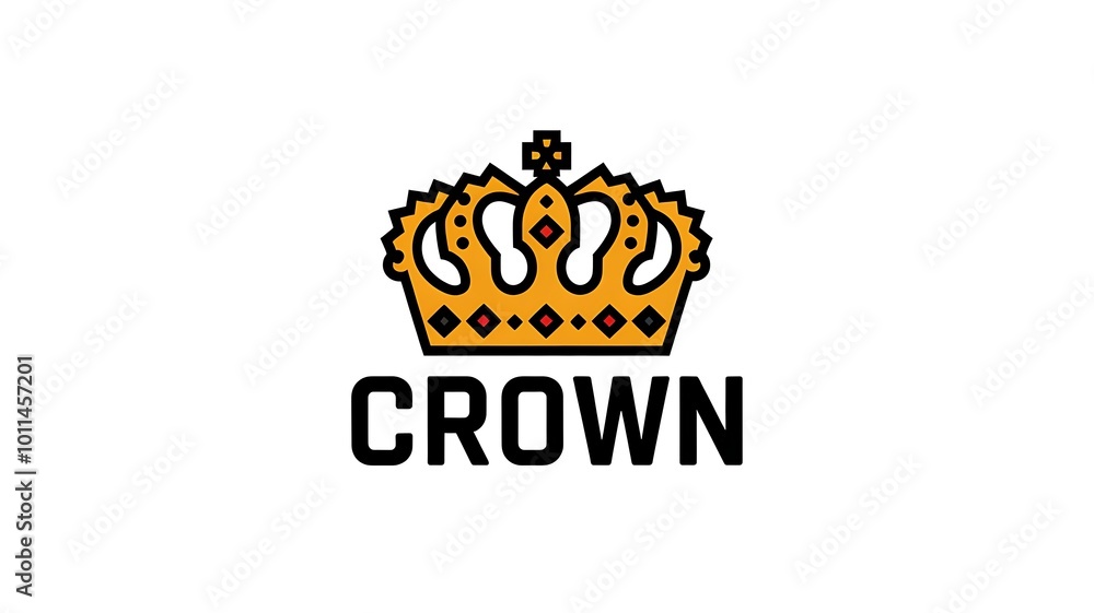 a vector illustration of a crown logo a vector illustration of a crown logo