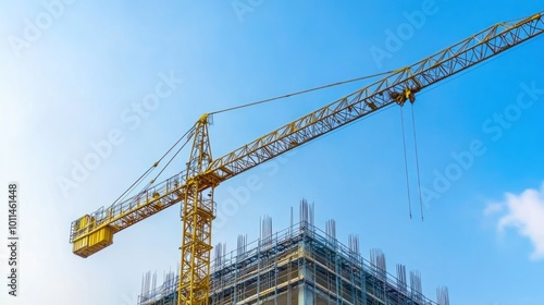 Construction Crane Reaching for the Sky