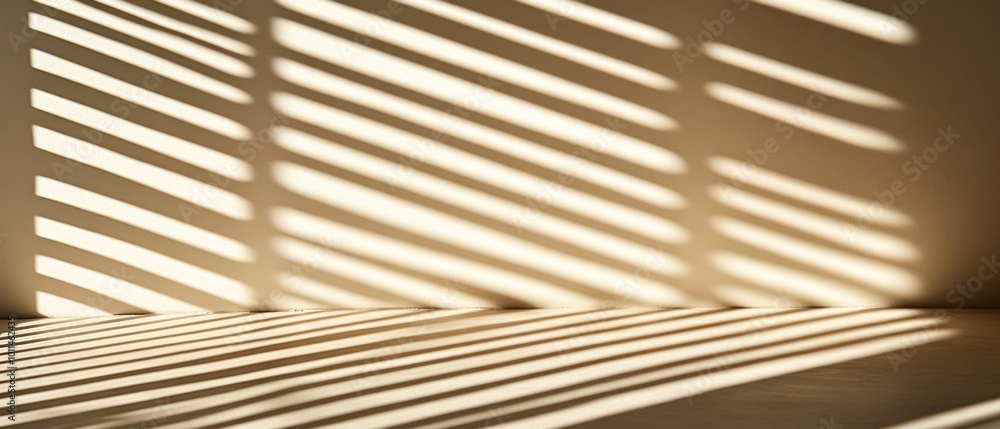 A room with a window and a wall with a shadow on it A room with a window and a wall with a shadow on it