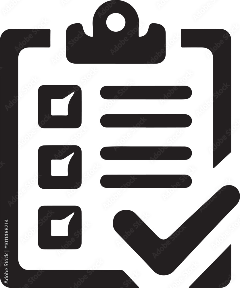 Check list icon vector art illustration Check list icon vector art illustration