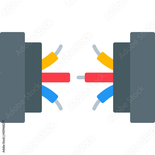 Optical Fiber Connect Icon