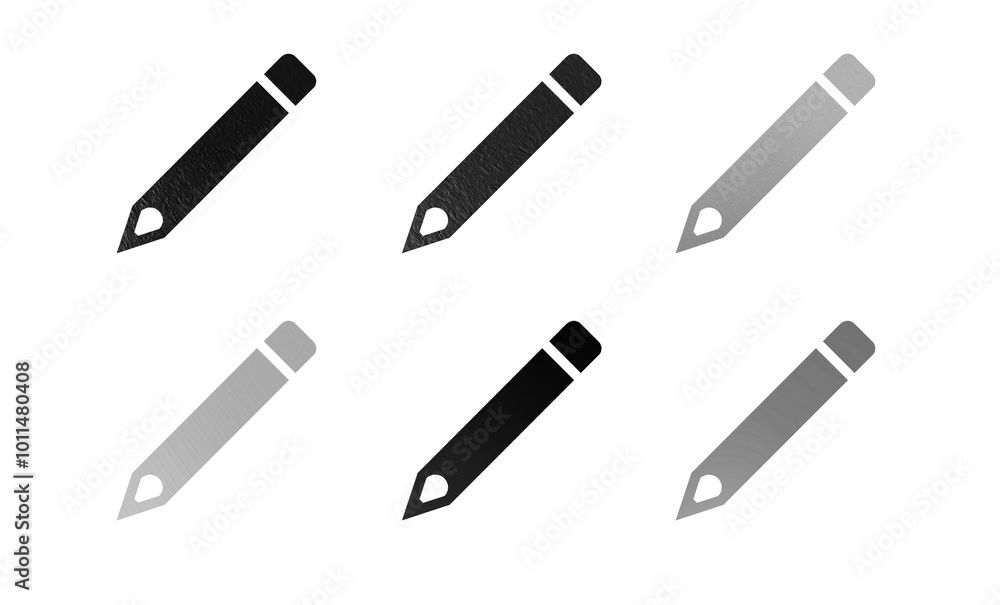 pencil icon symbol black and gray pencil icon symbol black and gray