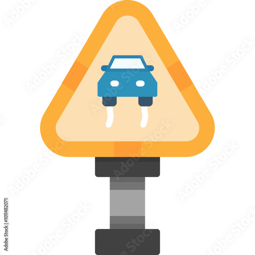 Slippery Road Icon