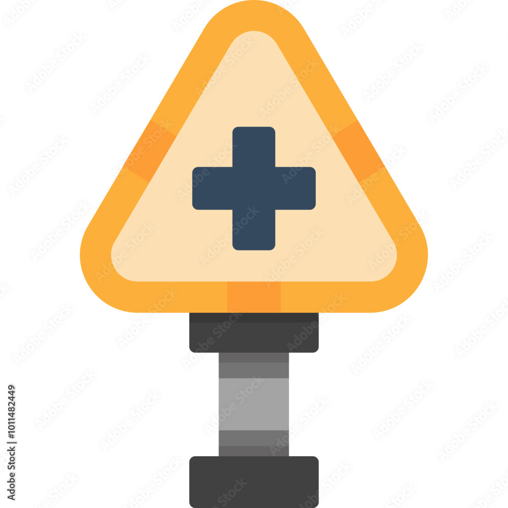 Obraz premium Cross Road Icon