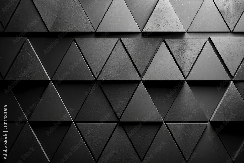Black Triangular Geometric Pattern Wall Texture Black Triangular Geometric Pattern Wall Texture