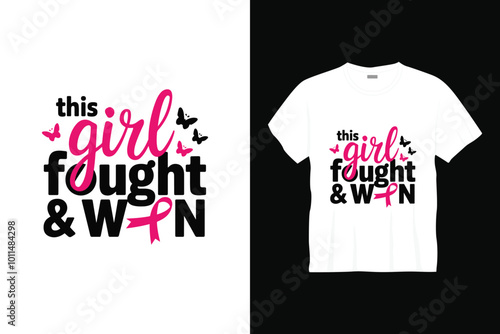 breast cancer t shirt design or breast cancer poster design