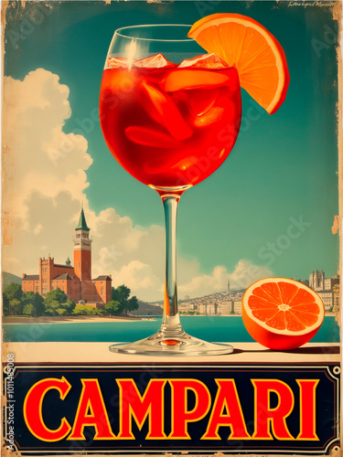 Campari vintage poster