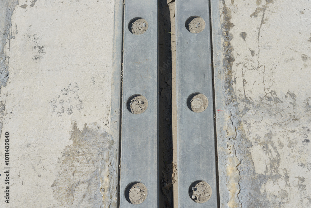 bridge plate anchors or brackets on the ground bridge plate anchors or brackets on the ground